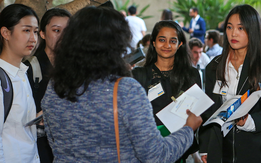 MQE students ask questions of an employer