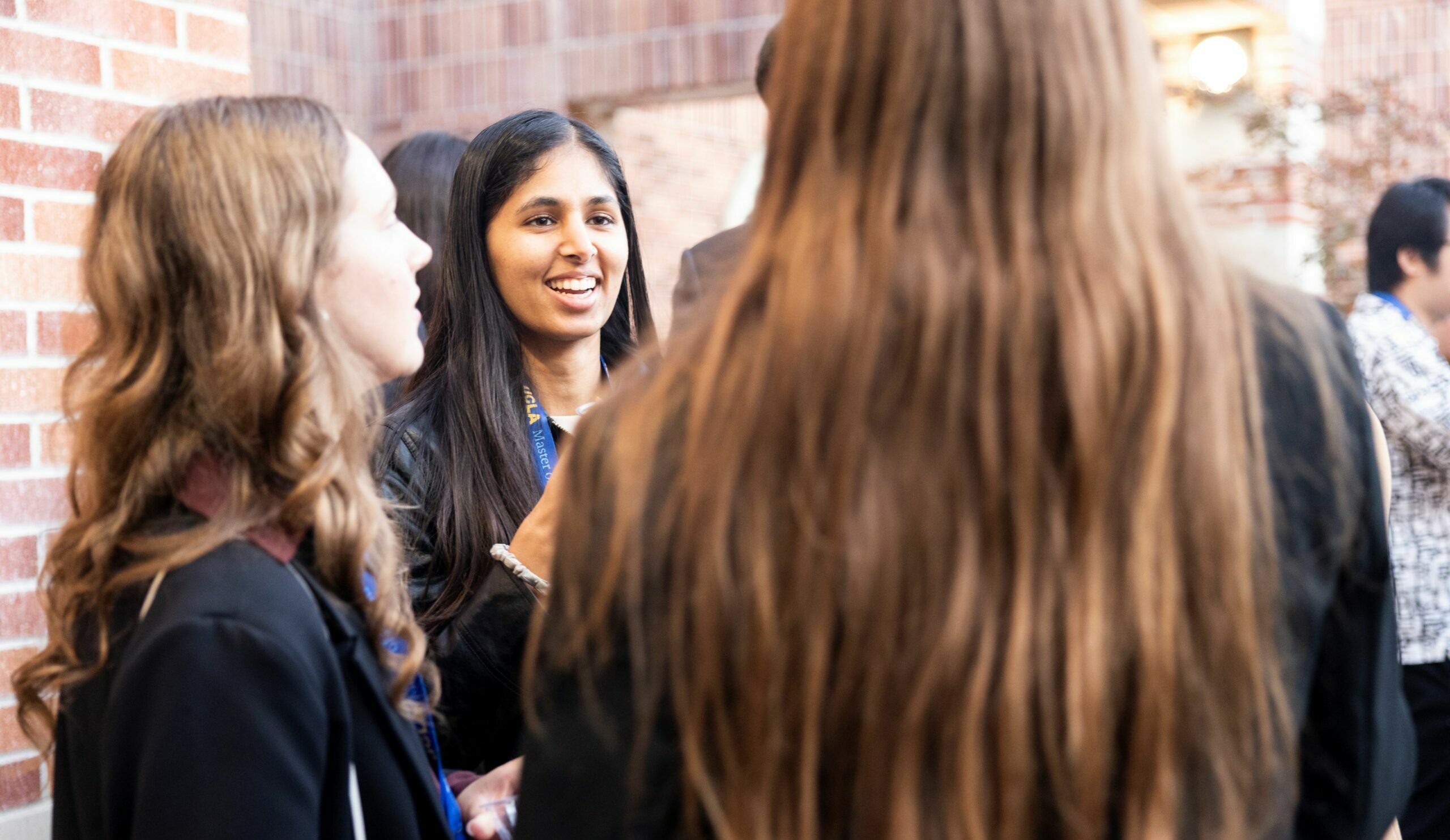 Photo of students at summit in a group.